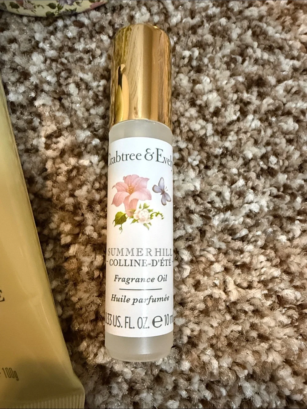 Crabtree & Evelyn Summer Hill Hand Cream - Yellow Floral Tin